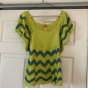 Boho chic crocheted top